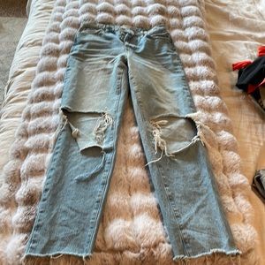 Urban outfitters, BDG, slim, straight jeans with distressing